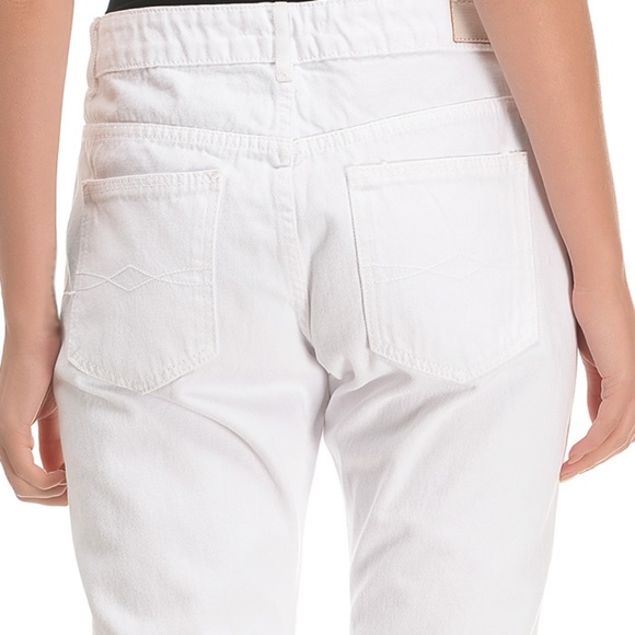 Zara Frill Ruffle Hem Cropped Jeans - Picture 2 of 3